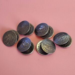 VINTAGE COIN BUTTON IMP HUN BOH REG M THERESIA DGR